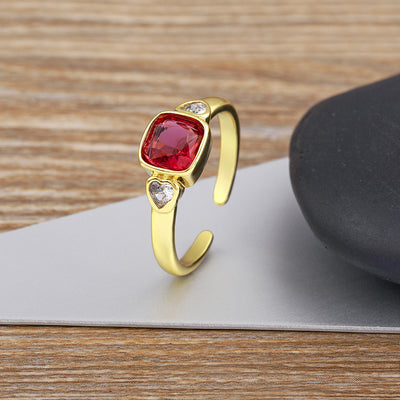Anillo de Corazón con Diamantes Micro Pavé para Mujer - Image 8