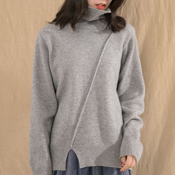 Suéter Cuello Alto para Otoño e Invierno