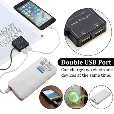 Panel Solar Portátil con Batería de Doble Puerto USB - Image 13