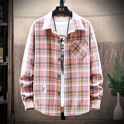 Camisa Casual Hombre Estilo Coreano Moderna con Volantes - Image 13
