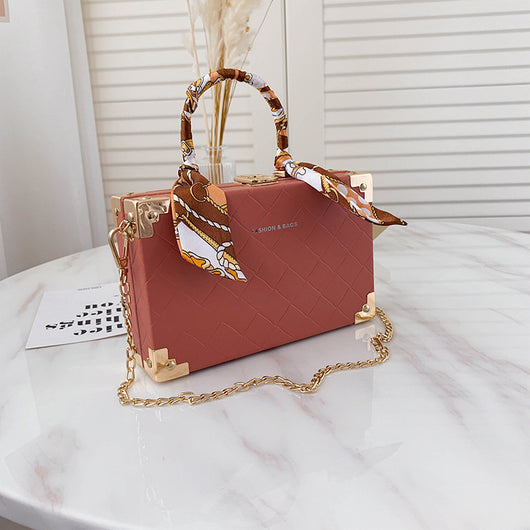 Bolso Bandolera Cuadrado Pequeño con Cadena para Mujer
