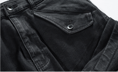 Pantalones Harem Cargo Desgastados con Múltiples Bolsillos para Hombre - Image 10