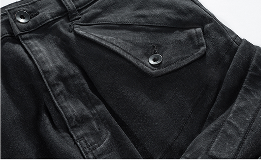 Pantalones Harem Cargo Desgastados con Múltiples Bolsillos para Hombre - Image 10