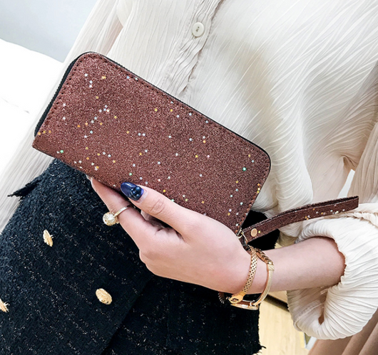 Cartera Larga con Lentejuelas Brillantes - Image 2