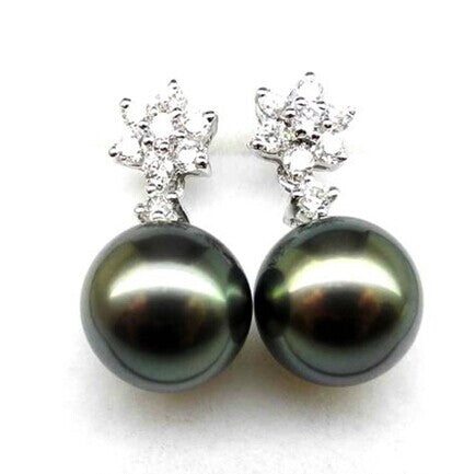 Aretes de Perla Negra