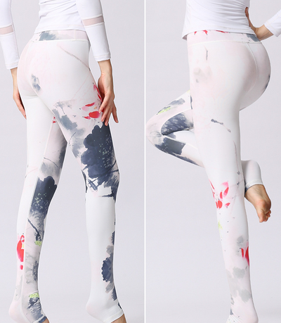 Pantalones de yoga cintura alta estampados para mujer - Diseño europeo y americano - Image 15