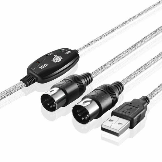 Cable Convertidor MIDI USB Bidireccional