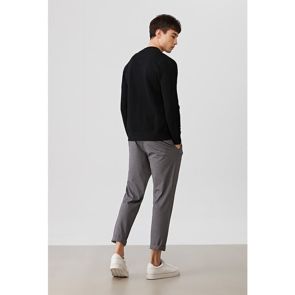 Cardigan de Punto Cuello Beisbolero Liso