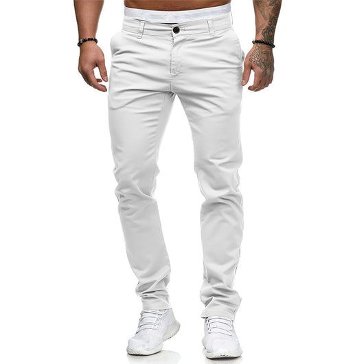 Pantalones Slim Fit de Color Liso - Image 7