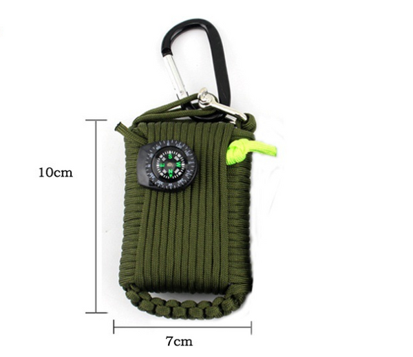 Kit de Supervivencia y Emergencia Outdoor con Cuerda Tejida a Mano