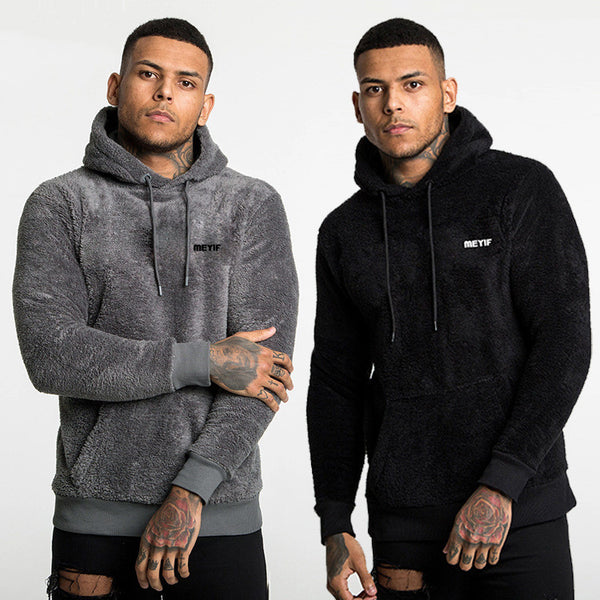 Sudadera Hoodie Gruesa para Hombre Talla Grande con Forro Polar