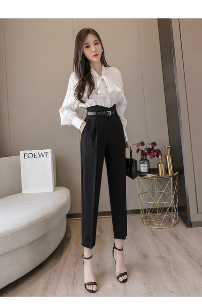 Pantalones Harem Cintura Alta para Mujer - Pantalones Frescos de Verano - Image 13