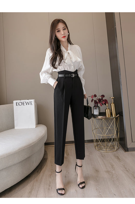 Pantalones Harem Cintura Alta para Mujer - Pantalones Frescos de Verano - Image 13