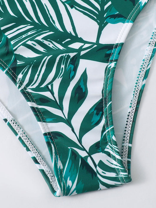 Traje de Baño Enterizo Estampado con Tirantes Ajustables para Mujer - Image 10