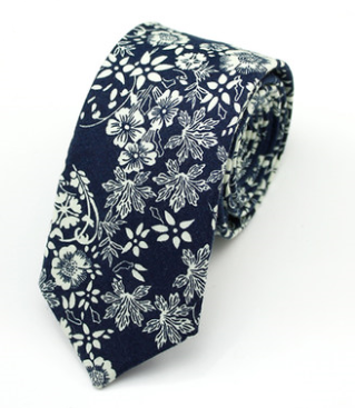 Corbata de Algodón con Estampado Moderno para Hombre - Image 7