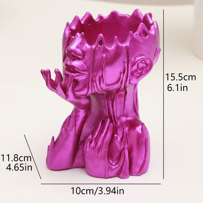 Maceta Decorativa Cabeza de Diosa en Resina - Diseño Medusa para Jardín - Image 6