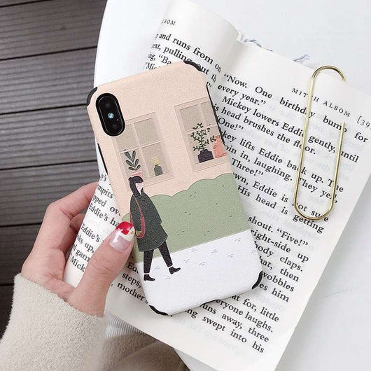 Funda Protectora Anticaídas con Gato en Relieve Estilo Literario - Image 9