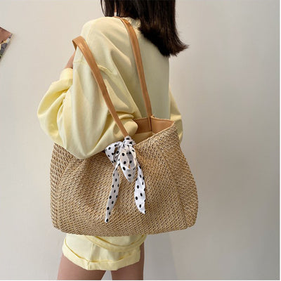Bolsa de Paja Bandolera Fresca y Elegante para Mujer - Image 7