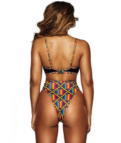 Bikini de Cintura Alta con Estampados Múltiples - Image 9