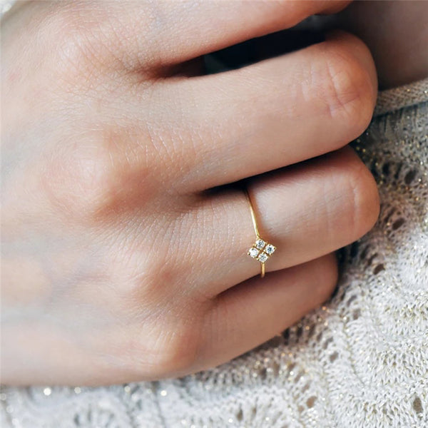 Anillos de Corazón Bajo el Cielo Nocturno