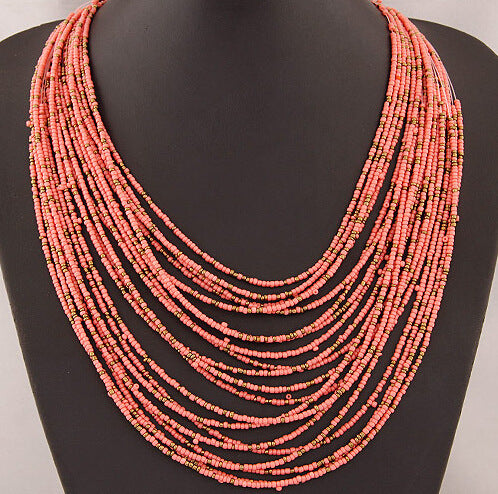 Collar Bohemio Multicapas con Cuentas de Arroz - Image 8