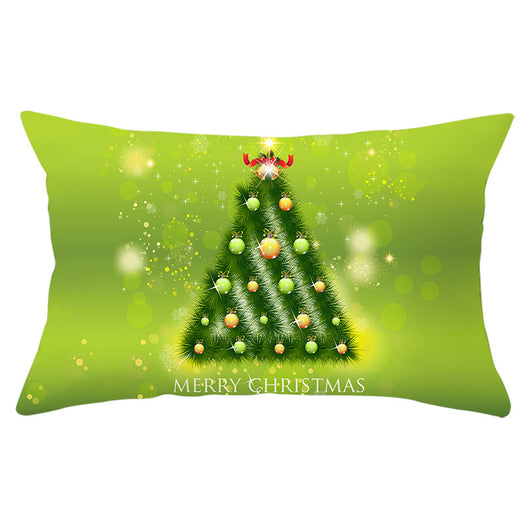 Funda de Almohada Navideña Serie Verde con Estampado Piel de Melocotón - Image 11