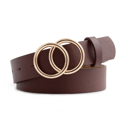 Cinturón Vintage con Doble Hebilla Redonda para Mujer - Image 14