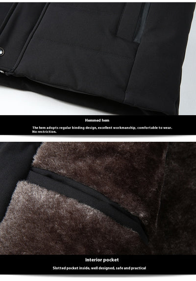 Abrigo Acolchado de Algodón para Papá - Chaqueta Cálida Otoño Invierno - Image 12