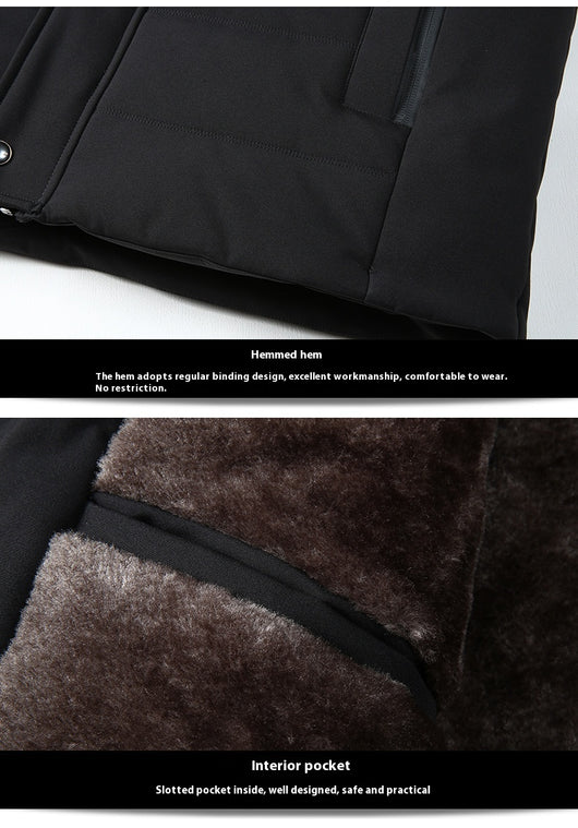 Abrigo Acolchado de Algodón para Papá - Chaqueta Cálida Otoño Invierno - Image 12