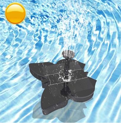 Fuente Solar Decorativa con Mariposas