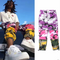 Pantalón Cargo Táctico Camuflaje Tri Color Baggy Hip Hop Streetwear