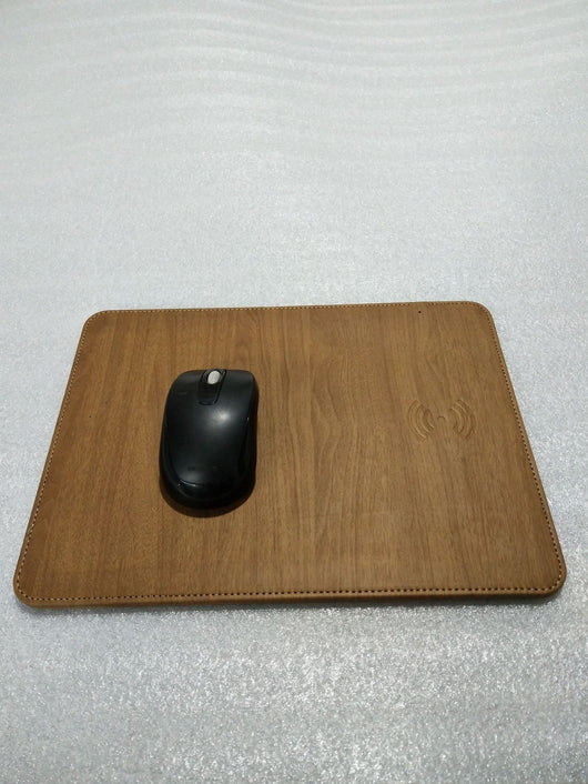 Mousepad de Carga Inalámbrica Universal con Diseño Madera - Compatible con Apple - Image 2