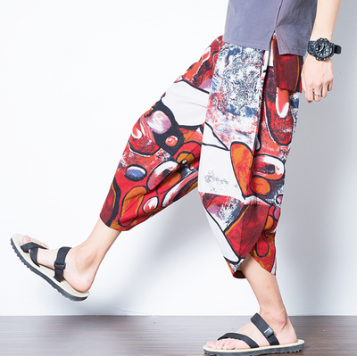 Pantalones Anchos Estilo Tailandés con Elefante - Diseño Retro Nepalí - Image 10
