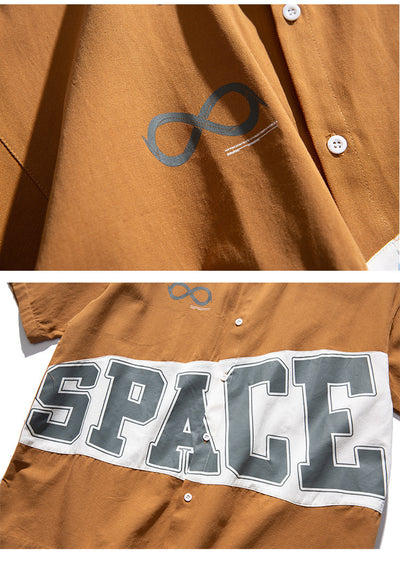 Playera de Manga Corta con Letras Grandes en Contraste - Image 12