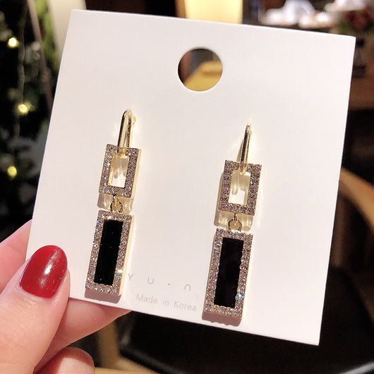 Aretes Largos Colgantes de Cristal para Mujer - Diseño Elegante y Sofisticado - Image 59