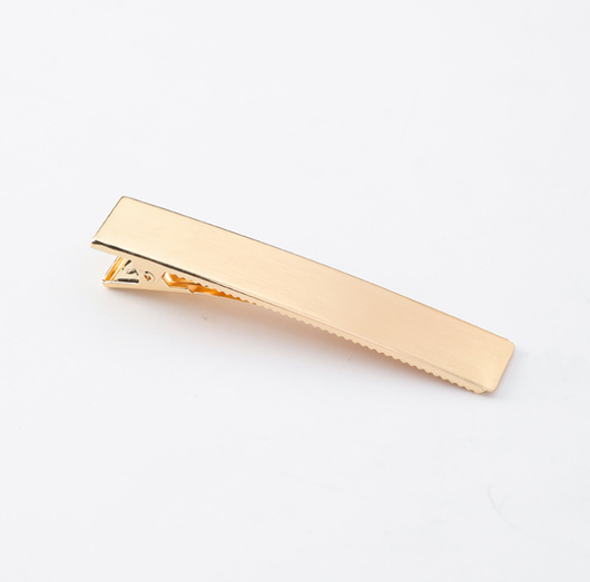 Clips Retro Pato Mate Metal Cepillado para Cabello y Flequillo - Image 8