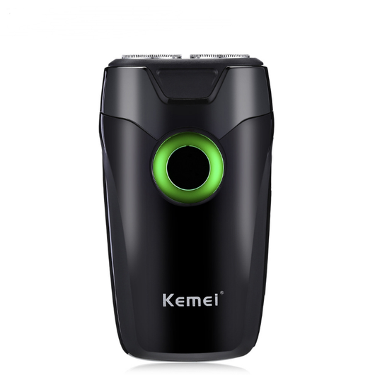 Afeitadora Eléctrica Recargable Kemei 202A con Doble Cabezal Rotatorio y Afilado Automático