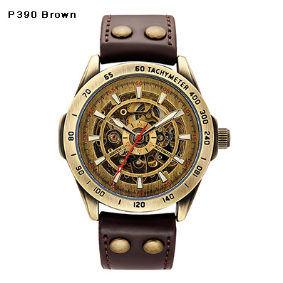 Reloj Mecánico Automático Vintage Hueco de Estilo Nostálgico - Image 9