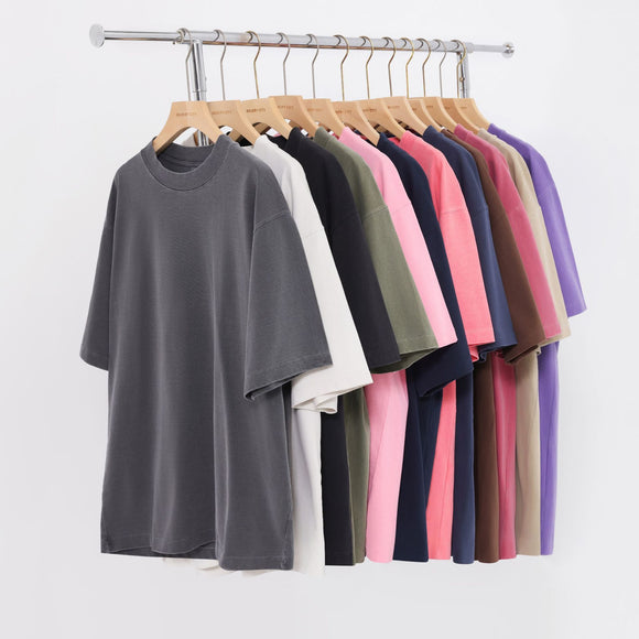 Camiseta Mujer Algodón Puro Desgastada