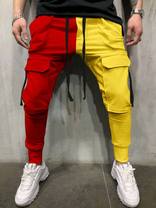 Pantalones Deportivos Multibolsillos con Bloques de Color - Image 3