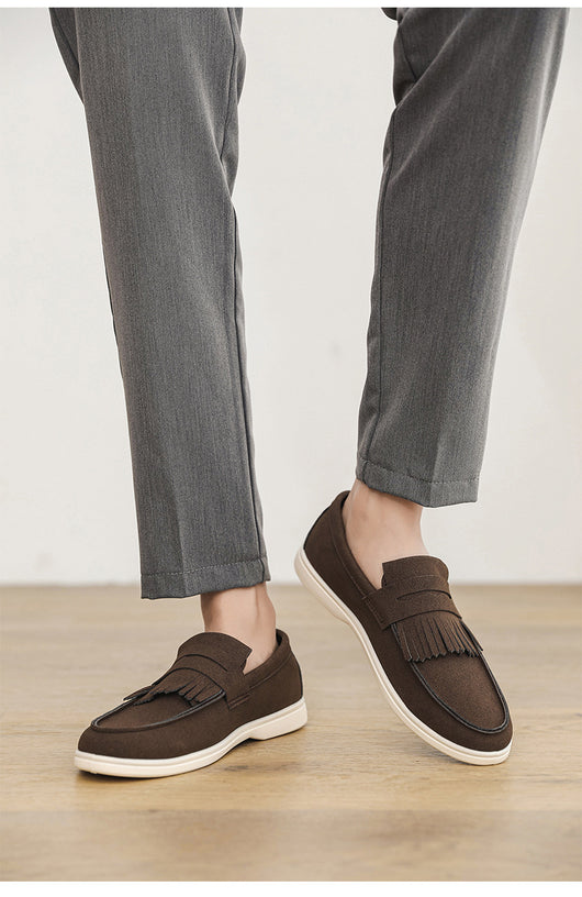 Mocasines de Cuero Mate para Hombre - Calzado Slip-on Elegante - Image 22