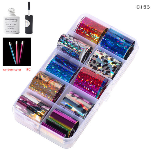 Set de 12 Láminas Decorativas para Uñas - Transferencias Nail Art - Image 62