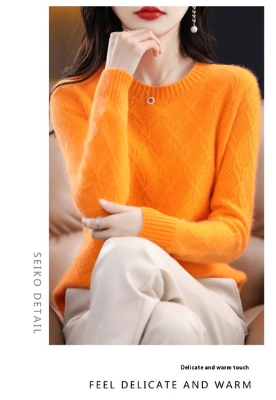 Suéter Jacquard Grueso para Mujer - Abrigo Cálido Otoño Invierno - Image 28