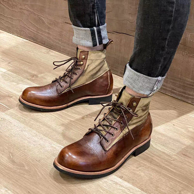 Botas Militares Retro Japonesas para Motocicleta - Image 15