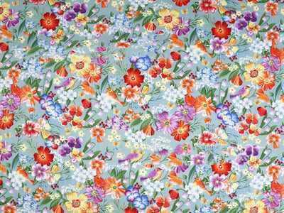 Tela de Algodón Twill Estampado Flores - Diseño Floral Delicado - Image 6
