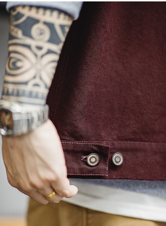 Chaqueta Detroit de Lona Pesada Estilo Retro - Abrigo Safari Corto Resistente - Image 11