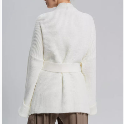 Cardigan Tejido de Cachemira con Cinturón Integrado - Image 27