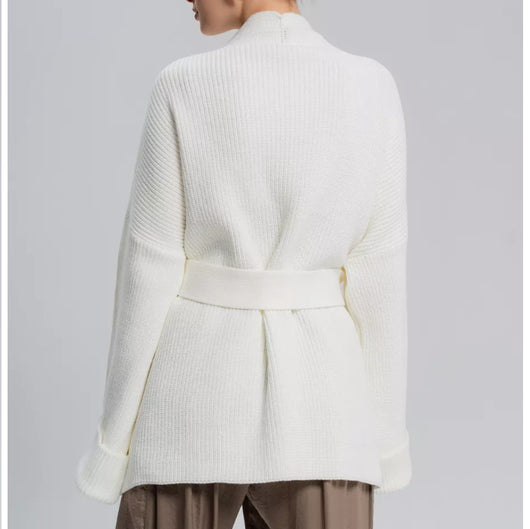 Cardigan Tejido de Cachemira con Cinturón Integrado - Image 27