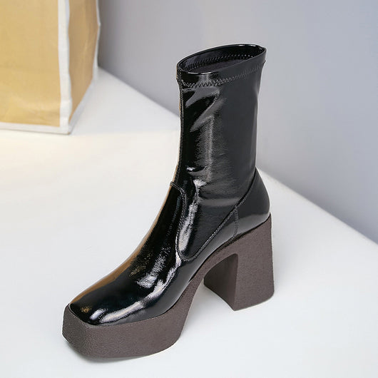 Botas Martin con Punta Cuadrada y Plataforma - Image 6