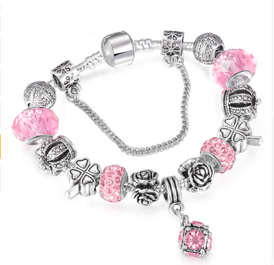 Pulsera de Cristal DIY Ajustable - Abalorios Europeos para Personalizar - Image 2